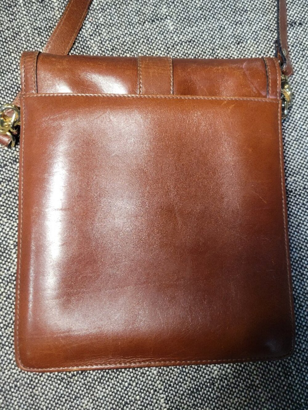 Vintage Lancel Paris Brown Leather Crossbody Shoulder Bag Made in Italy - Picture 2 of 12